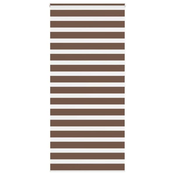 vidaXL zebragardin brun 115x200 cm stofbredde 110,9 cm polyester