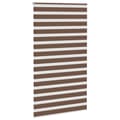 Miniatyrbillede 3 af 11: vidaXL zebragardin brun 130x200 cm stofbredde 125,9 cm polyester