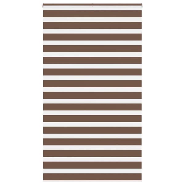 vidaXL zebragardin brun 130x200 cm stofbredde 125,9 cm polyester