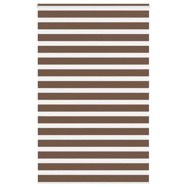 vidaXL zebragardin brun 140x200 cm stofbredde 135,9 cm polyester