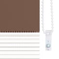 Miniatyrbilde 9 av 11: vidaXL Sebragardin brun 50x230 cm stoff bredde 45,9 cm polyester