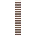 Miniatyrbilde 1 av 11: vidaXL Sebragardin brun 50x230 cm stoff bredde 45,9 cm polyester