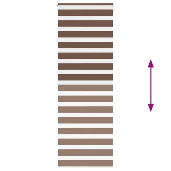 vidaXL zebragardin brun 70x230 cm stofbredde 65,9 cm polyester