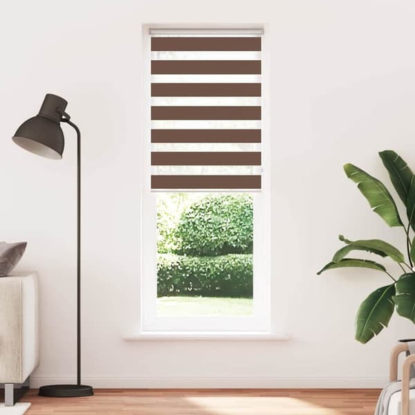 vidaXL zebragardin brun 70x230 cm stofbredde 65,9 cm polyester