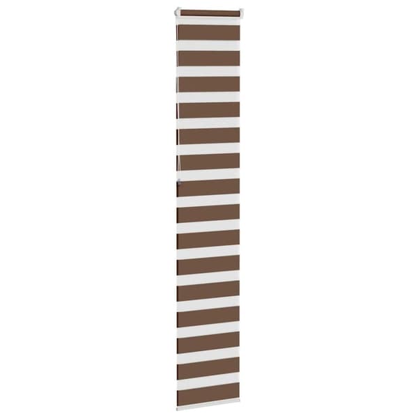 vidaXL zebragardin brun 50x230 cm stofbredde 45,9 cm polyester