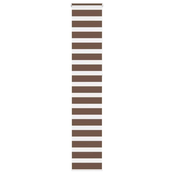 vidaXL zebragardin brun 50x230 cm stofbredde 45,9 cm polyester
