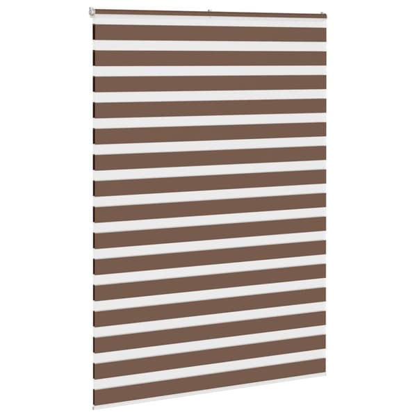 vidaXL zebragardin brun 165x230 cm stofbredde 160,9 cm polyester