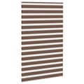 Miniatyrbillede 3 af 11: vidaXL zebragardin brun 140x230 cm stofbredde 135,9 cm polyester
