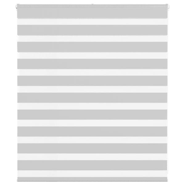 vidaXL zebragardin lysegrå 120x100 cm stofbredde 115,9 cm polyester