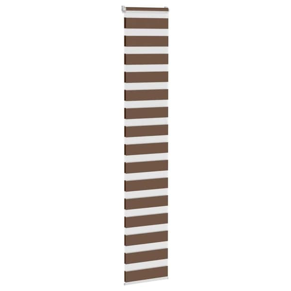 vidaXL zebragardin brun 45x230 cm stofbredde 40,9 cm polyester