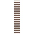 Miniatyrbillede 1 af 11: vidaXL zebragardin brun 45x230 cm stofbredde 40,9 cm polyester