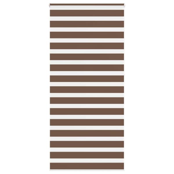 vidaXL zebragardin brun 115x230 cm stofbredde 110,9 cm polyester
