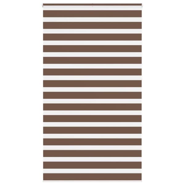 vidaXL zebragardin brun 135x230 cm stofbredde 130,9 cm polyester