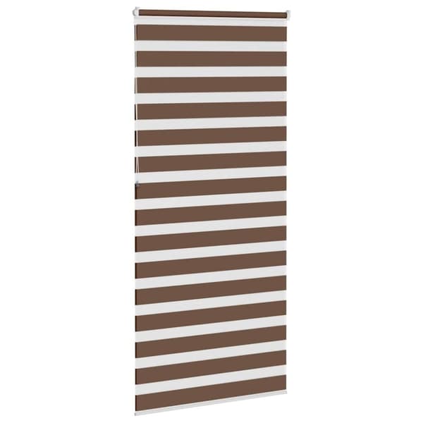 vidaXL Sebragardin brun 95x230 cm stoff bredde 90,9 cm polyester