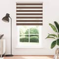 Miniatyrbilde 2 av 11: vidaXL Sebragardin brun 135x230 cm stoff bredde 130,9 cm polyester