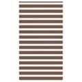 Miniatyrbilde 1 av 11: vidaXL Sebragardin brun 135x230 cm stoff bredde 130,9 cm polyester