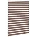 Miniatyrbillede 3 af 11: vidaXL zebragardin brun 155x230 cm stofbredde 150,9 cm polyester