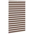 Miniatyrbillede 4 af 11: vidaXL zebragardin brun 145x230 cm stofbredde 140,9 cm polyester