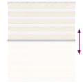 Miniatyrbillede 5 af 11: vidaXL zebragardin brun 145x230 cm stofbredde 140,9 cm polyester