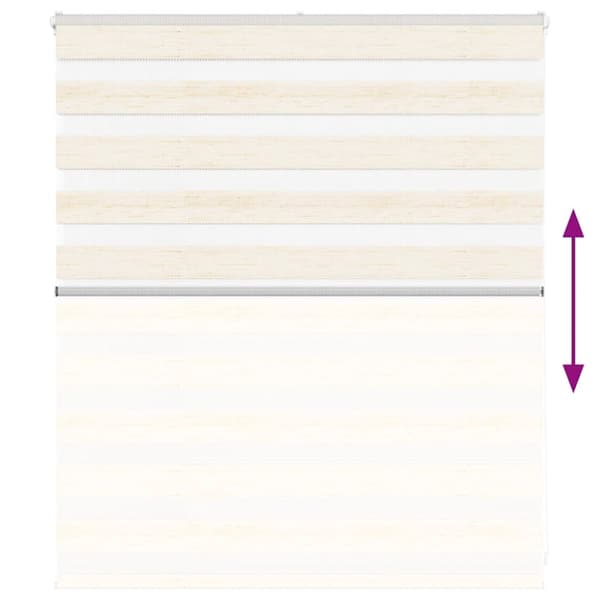 vidaXL zebragardin brun 145x230 cm stofbredde 140,9 cm polyester