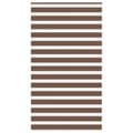 Miniatyrbillede 1 af 11: vidaXL zebragardin brun 125x230 cm stofbredde 120,9 cm polyester