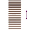 Miniatyrbilde 5 av 11: vidaXL Sebragardin brun 115x230 cm stoff bredde 110,9 cm polyester