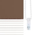 Miniatyrbilde 9 av 11: vidaXL Sebragardin brun 115x230 cm stoff bredde 110,9 cm polyester