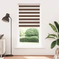Miniatyrbilde 2 av 11: vidaXL Sebragardin brun 115x230 cm stoff bredde 110,9 cm polyester