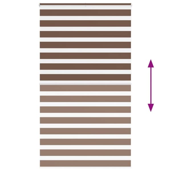 vidaXL zebragardin brun 120x230 cm stofbredde 115,9 cm polyester