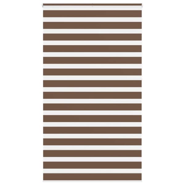 vidaXL zebragardin brun 130x230 cm stofbredde 125,9 cm polyester
