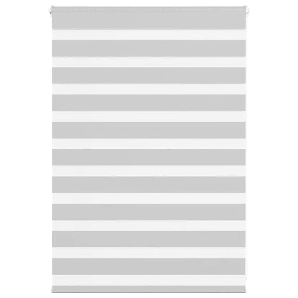 vidaXL Rullgardin zebra ljusgrå 115x100 cm tyg bredd 110,9cm polyester