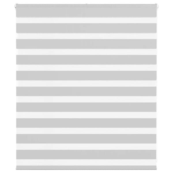 vidaXL zebragardin lysegrå 125x100 cm stofbredde 120,9 cm polyester