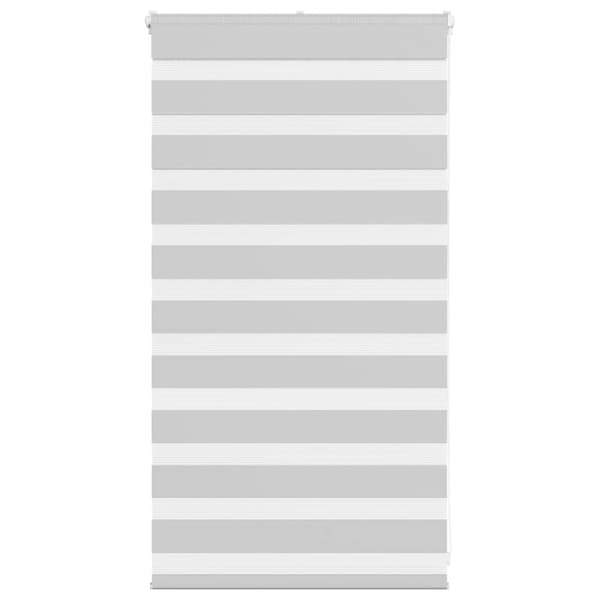 vidaXL zebragardin lysegrå 80x100 cm stofbredde 75,9 cm polyester