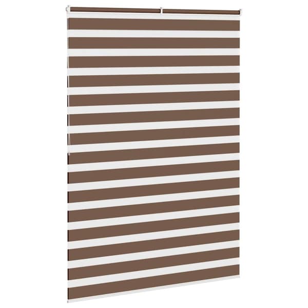 vidaXL zebragardin brun 155x200 cm stofbredde 150,9 cm polyester