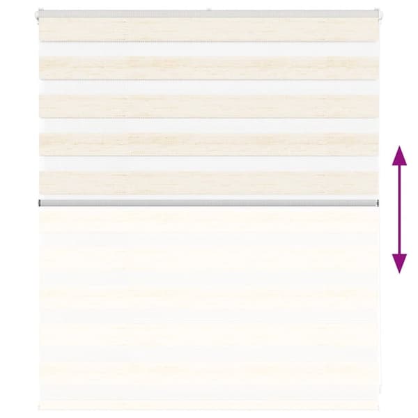 vidaXL Sebragardin brun 145x230 cm stoff bredde 140,9 cm polyester