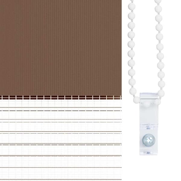 vidaXL Sebragardin brun 145x230 cm stoff bredde 140,9 cm polyester