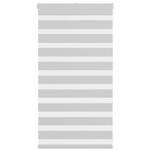 vidaXL Rullgardin zebra ljusgrå 90x100 cm tyg bredd 85,9 cm polyester