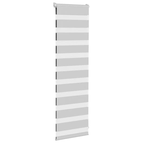 vidaXL zebragardin lysegrå 40x100 cm stofbredde 35,9 cm polyester