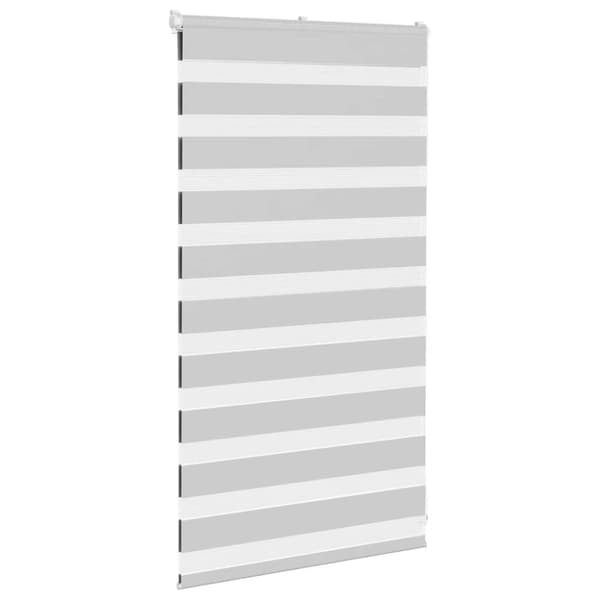vidaXL Sebragardin lysegrå 75x100 cm stoff bredde 70,9 cm polyester