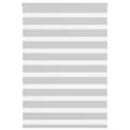 Miniatyrbillede 1 af 11: vidaXL zebragardin lysegrå 105x100 cm stofbredde 100,9 cm polyester