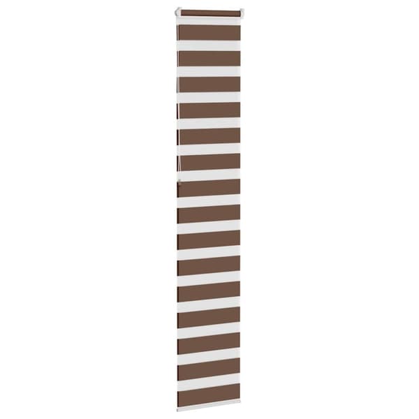 vidaXL zebragardin brun 40x230 cm stofbredde 35,9 cm polyester