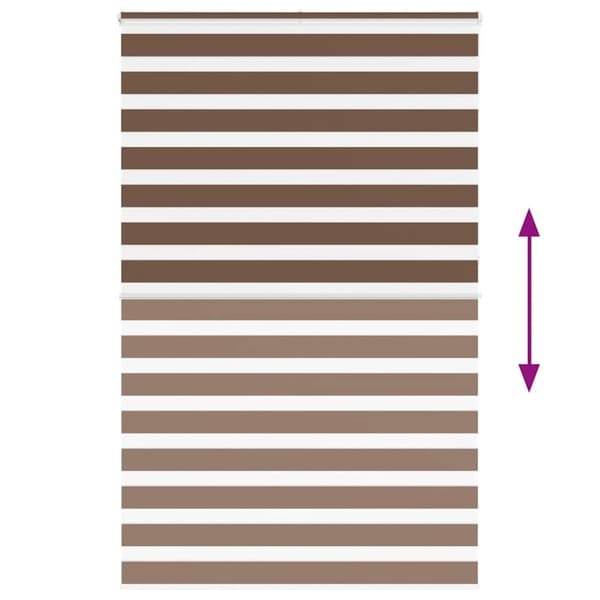 vidaXL Sebragardin brun 150x230 cm stoff bredde 145,9 cm polyester