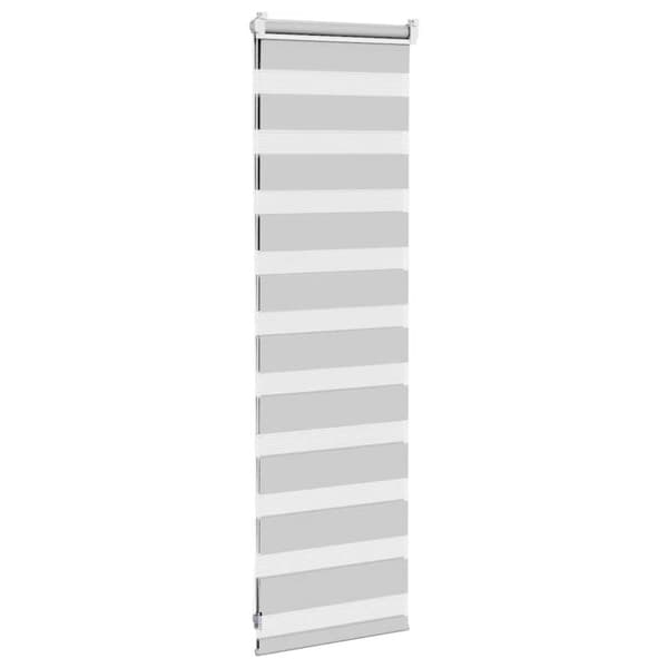 vidaXL Sebragardin lysegrå 40x100 cm stoff bredde 35,9 cm polyester