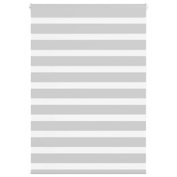 vidaXL Rullgardin zebra ljusgrå 110x150 cm tyg bredd 105,9cm polyester