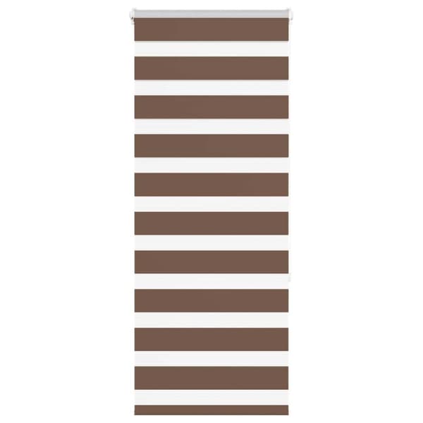 vidaXL Rullgardin zebra ljusgrå 40x150 cm tyg bredd 35,9 cm polyester