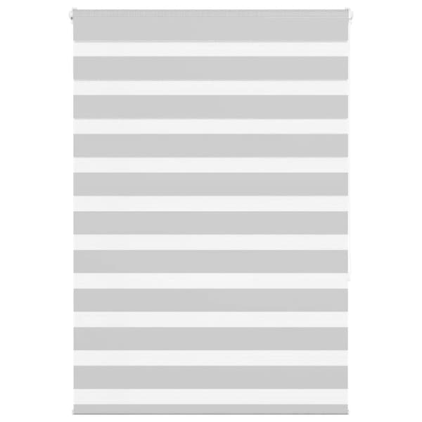 vidaXL Rullgardin zebra ljusgrå 95x150 cm tyg bredd 90,9 cm polyester