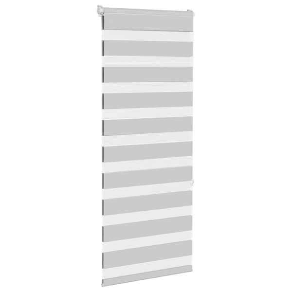 vidaXL zebragardin lysegrå 65x150 cm stofbredde 60,9 cm polyester