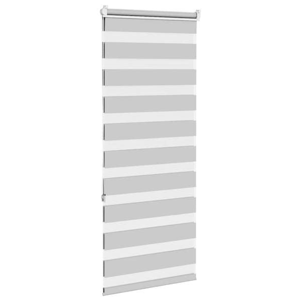 vidaXL zebragardin lysegrå 65x150 cm stofbredde 60,9 cm polyester