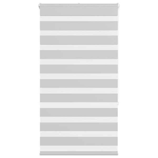 vidaXL Rullgardin zebra ljusgrå 85x150 cm tyg bredd 80,9 cm polyester