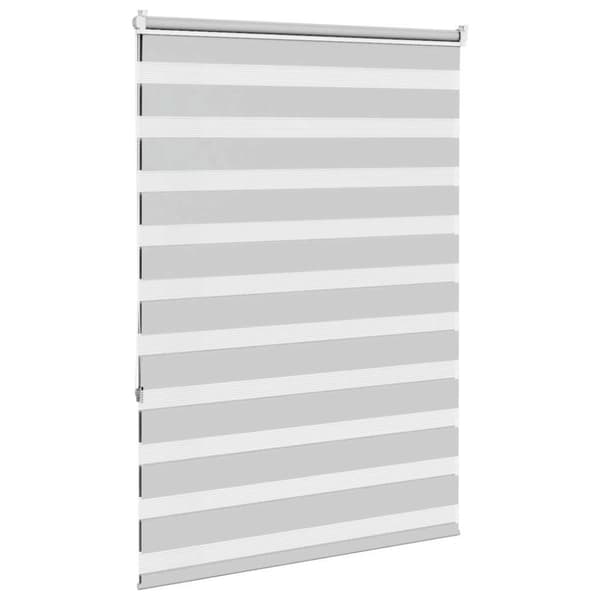 vidaXL Sebragardin lysegrå 115x150 cm stoff bredde 110,9 cm polyester